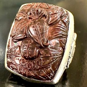 WOW Poshmark Authentic Stephen Dweck Sterling Silver and Mother of Pearl Ring